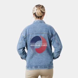 Logo Zip-Up Hoodie Denim Jacket