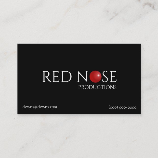 Logos Red Nose Business Card (Front)