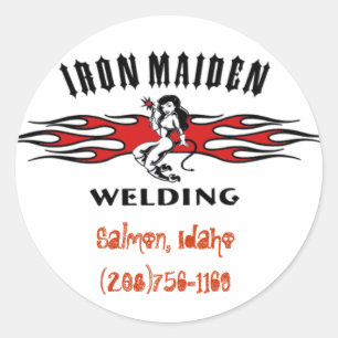 LogoTranspnonumb, Salmon, Idaho(208)756-1169 Classic Round Sticker