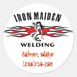 LogoTranspnonumb, Salmon, Idaho(208)756-1169 Classic Round Sticker