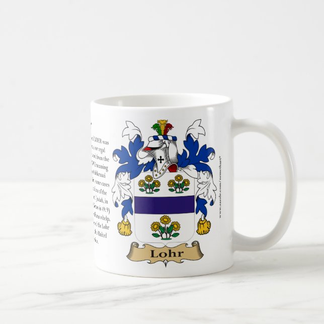 Lohr, the Origin, the Meaning and the Crest Coffee Mug (Right)