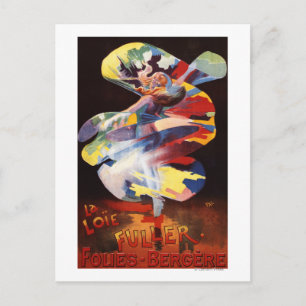 Loie Fuller at Folies-Bergere Theatre Postcard