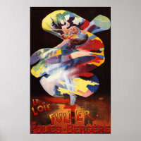 Loie Fuller at Folies-Bergere Theatre