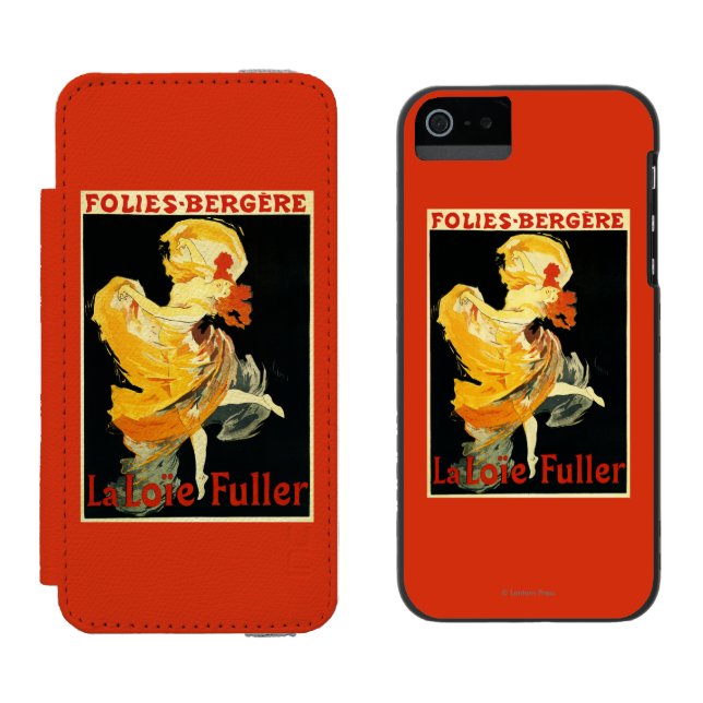 Loie Fuller at the Folies-Bergere Theatre Incipio iPhone Wallet Case (Side by Side)