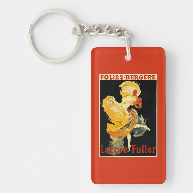 Loie Fuller at the Folies-Bergere Theatre Key Ring (Front)