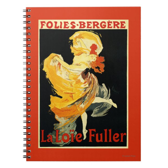 Loie Fuller at the Folies-Bergere Theatre Notebook (Front)