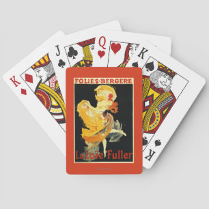 Loie Fuller at the Folies-Bergere Theatre Playing Cards