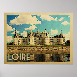 Loire France Vintage Travel - Chateau Chambord Poster