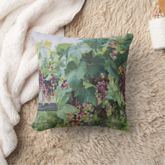 Loire Valley Vineyard – French Grape Painting Cushion