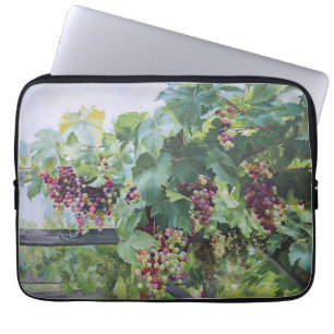 Loire Valley Vineyard – French Grape Painting Laptop Sleeve