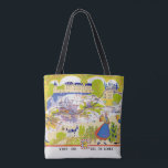 Loire Valley Wine Region Shoulder Tote Bag<br><div class="desc">A wonderful shoulder tote featuring a vintage map of the Loire Valley of France.</div>