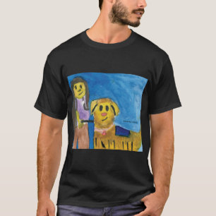 Lois the Therapy Dog - CHOC KidsArt Note Card T-Shirt