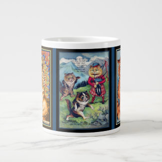Lois Wain Cats Playing Musical Instruments Large Coffee Mug