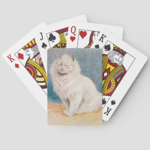 Lois Wain Vintage White Cat Playing Cards