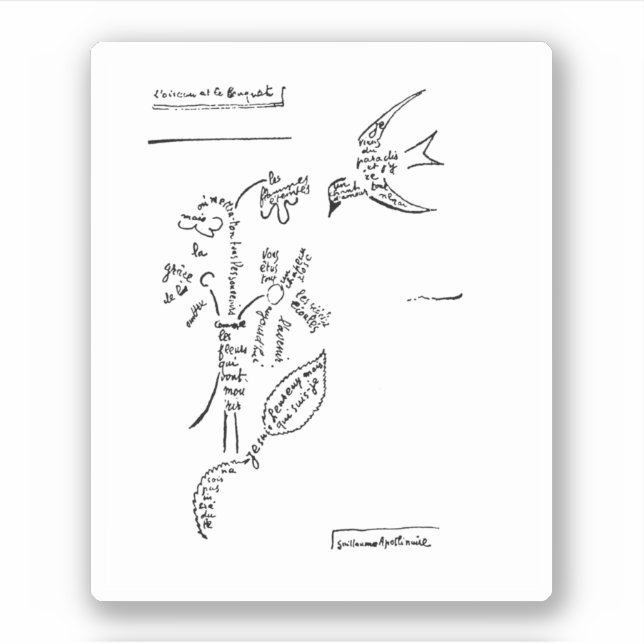 L'oiseau et le bouquet, by Apollinaire  (Front)