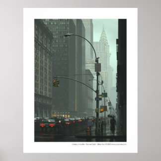 L'oiseau mouillé - The wet bird Poster