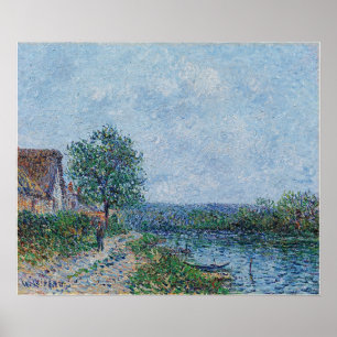 Loiseau - Riverside The Seine At Port De Joie Poster