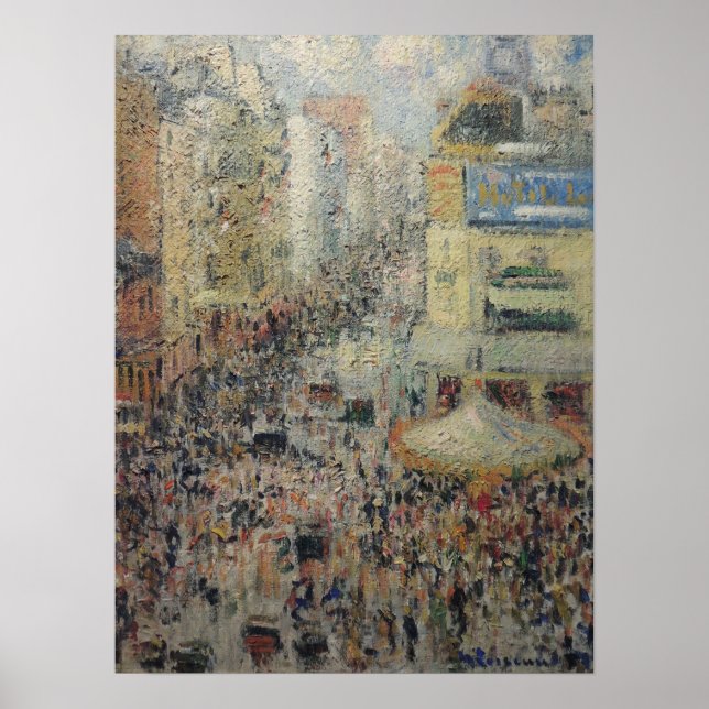 Loiseau - Rue Clignancourt In Paris On July 14 19… Poster (Front)