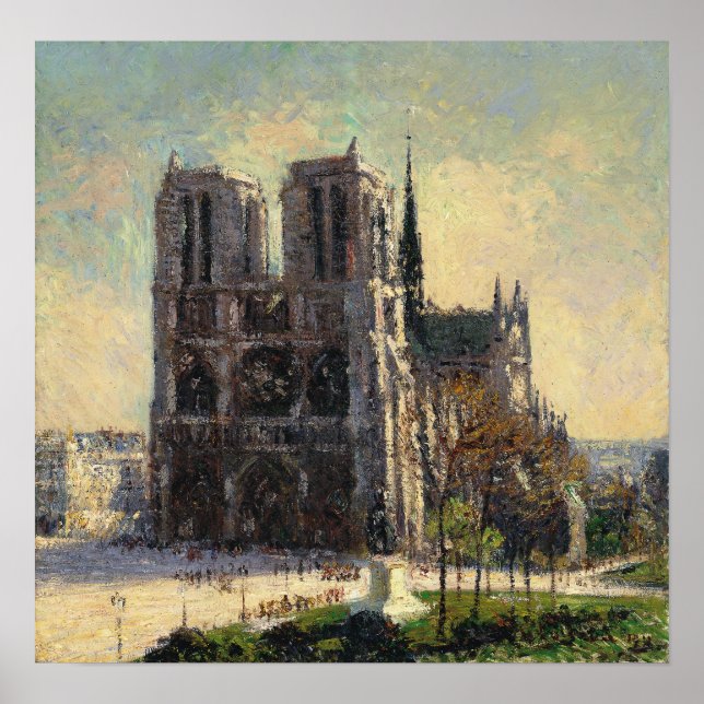 Loiseau - View Of Notre Dame, Paris 1911 Poster (Front)