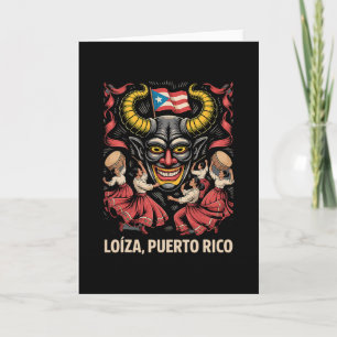 Loiza Puerto Rico Souvenir Vejigante Puerto Rican Card