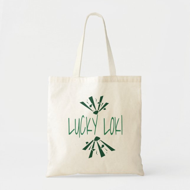 loki marvel lucky tote bag (Front)