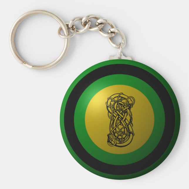 Loki Shield Round Keychain (Front)