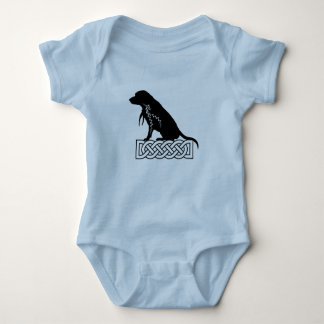 Loki's Buddies: Beagle Mickey Black Baby Bodysuit
