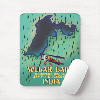 Loktak Lake Manipur state Indian travel poster. Mouse Pad