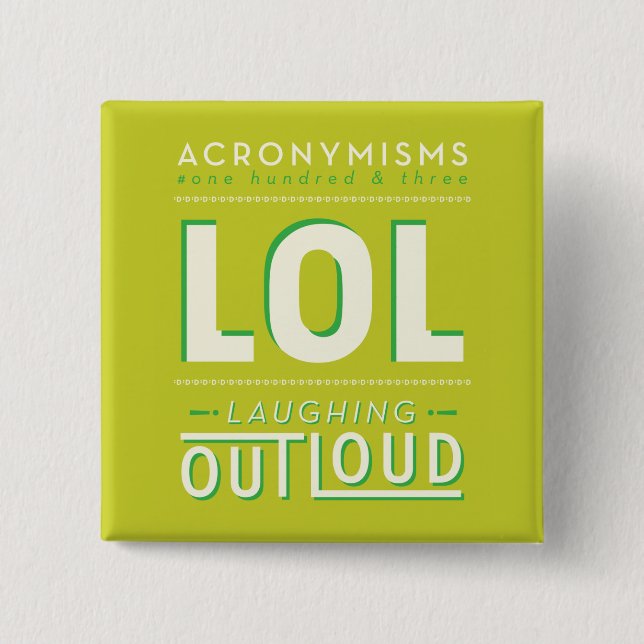 LOL 15 CM SQUARE BADGE (Front)