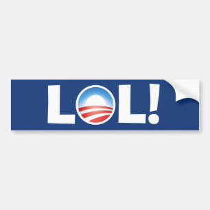 LOL at Obama - Laughing Out Loud at Obama Bumper Sticker