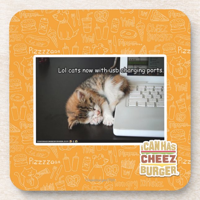 Lol cats with USB Coaster (Front)