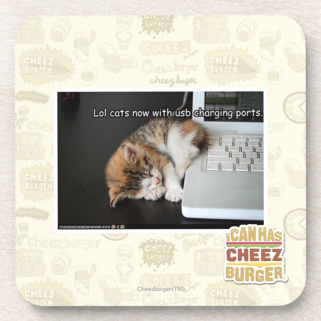 Lol cats with USB Coaster (Front)