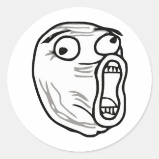 lol-guy large classic round sticker