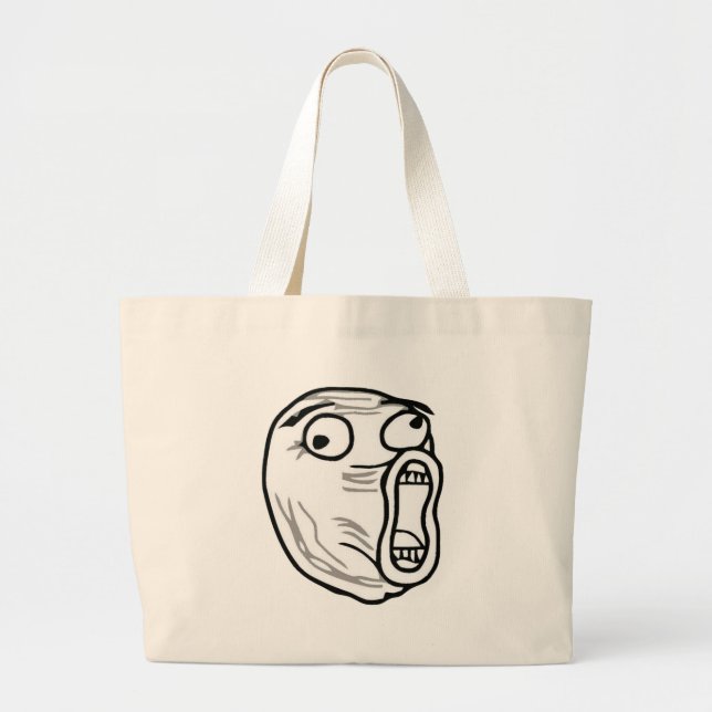 lol-guy large large tote bag (Front)