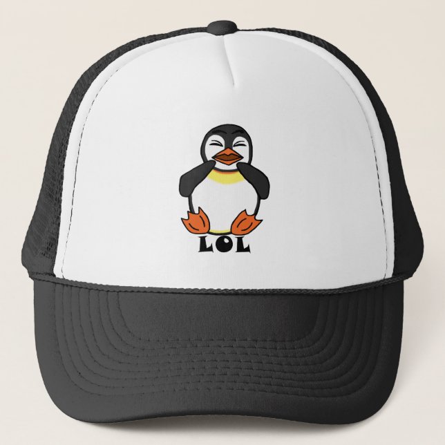 LOL Laughing penguin Trucker Hat (Front)