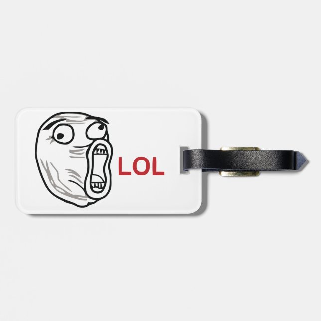 LOL meme Luggage Tag (Back Horizontal)