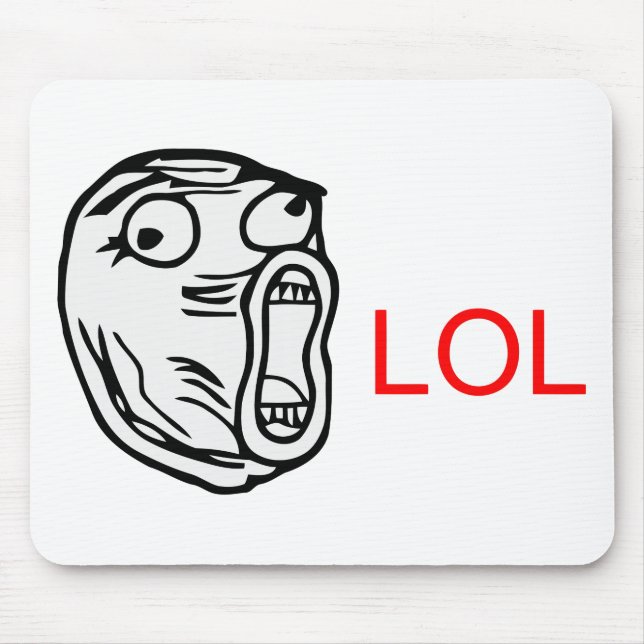 LOL - meme Mouse Pad (Front)