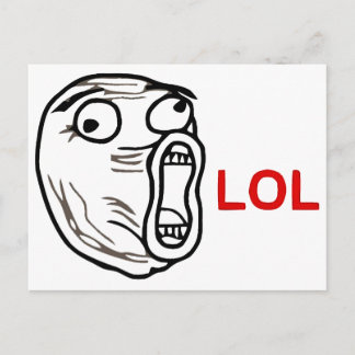 LOL Meme Postcard