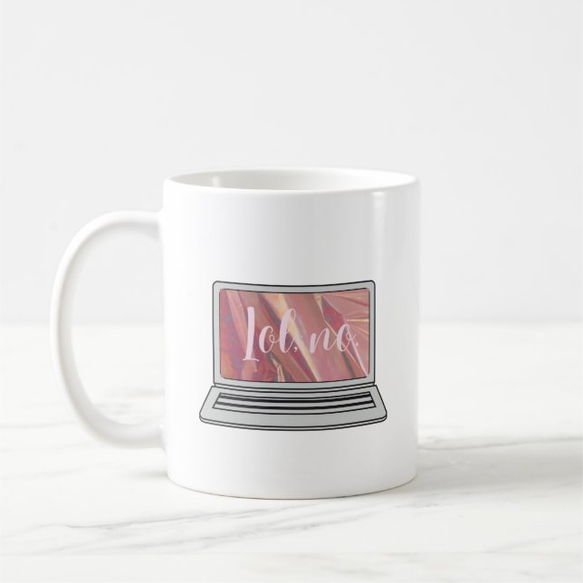 Lol, No Holographic Design Coffee Mug (Left)