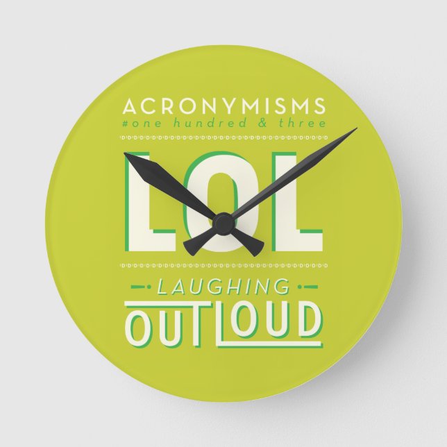 LOL ROUND CLOCK (Front)