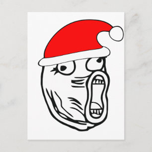 LOL Santa - xmas internet meme Holiday Postcard