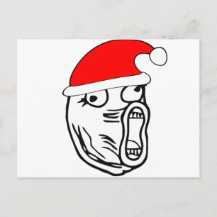 LOL Santa - xmas internet meme Holiday Postcard