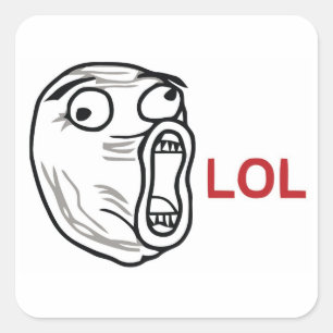 LOL SQUARE STICKER