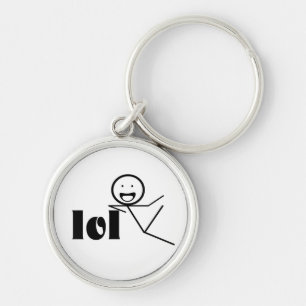 lol stick man key ring