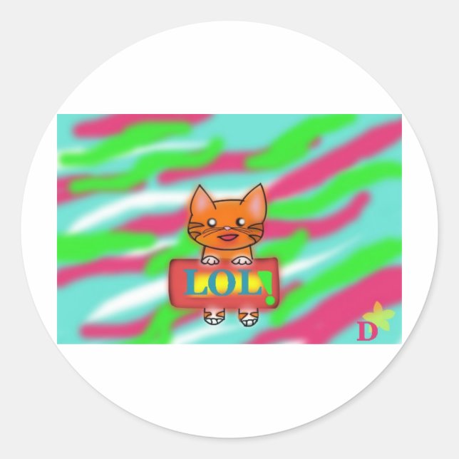 LOL Warrriorcats Classic Round Sticker (Front)