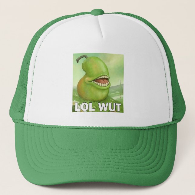 Lol Wut Pear Trucker Hat (Front)