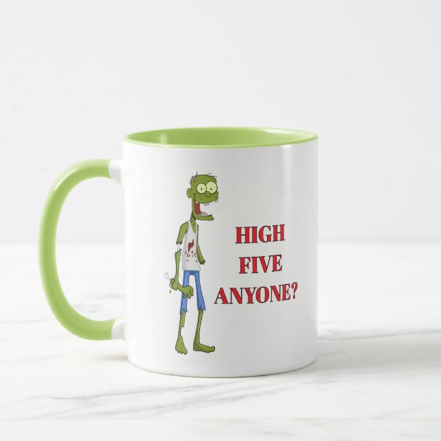 LOL! ☕ Zombie Mug – High Five Anyone? (Left)