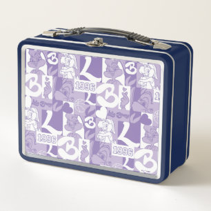 Lola '96 Grid Pattern Metal Lunch Box