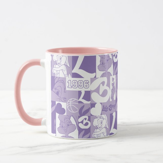 Lola '96 Grid Pattern Mug (Left)