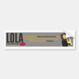 LOLA BUMPER STICKER